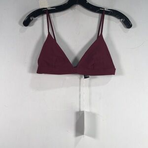 COS Scuba Bikini Top, Women's Size 6 - Burgundy
